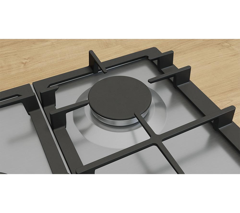 BOSCH Series 6 PCQ7A5I90 75 cm Gas Hob - Stainless steel image number 4 of 9