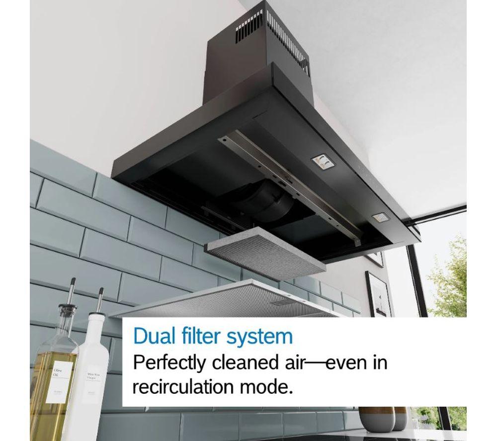 BOSCH Series 4 DWB65CC60B 60 cm Chimney Cooker Hood - Matte Black image number 3 of 5
