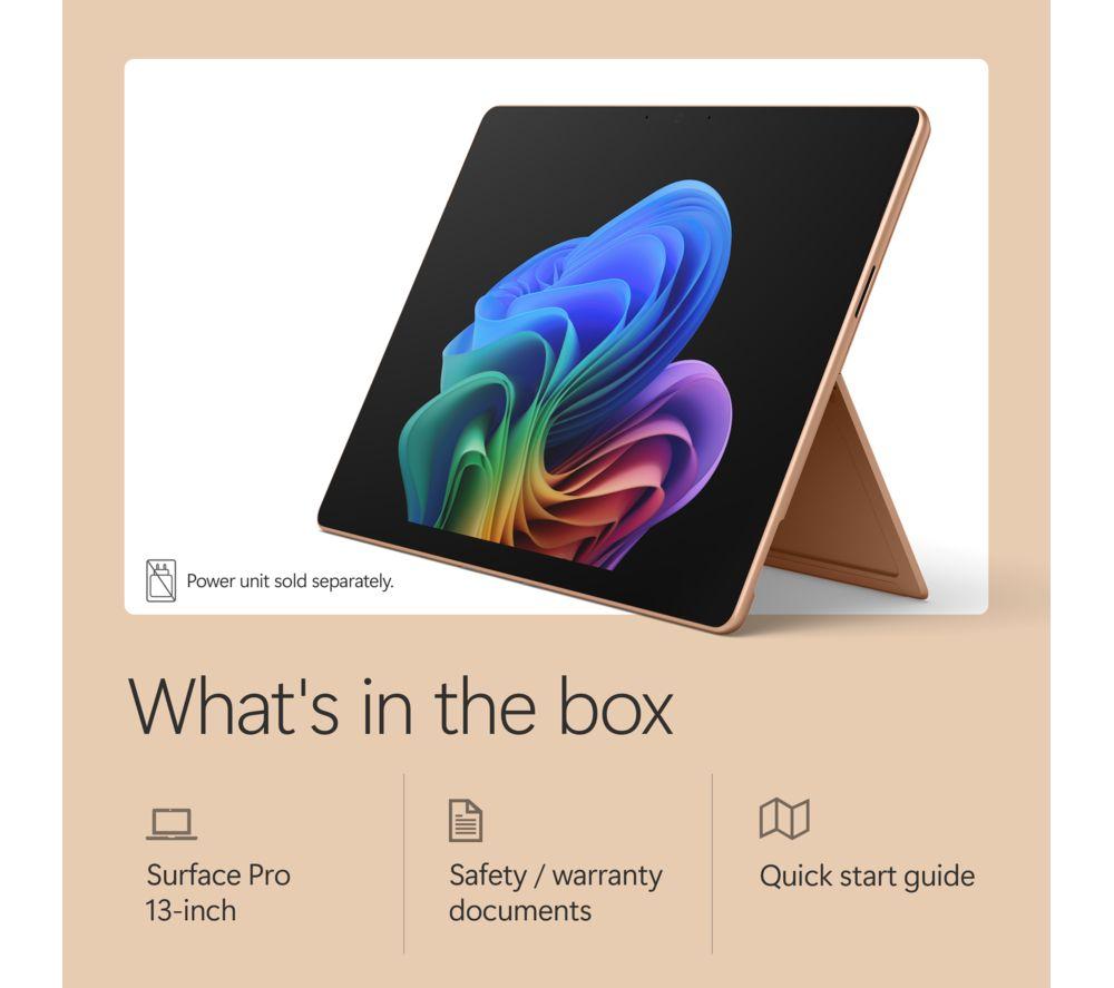 MICROSOFT Surface Pro 13", Copilot+ PC - Snapdragon X2 Elite, 512 GB SSD, Dune image number 5 of 13