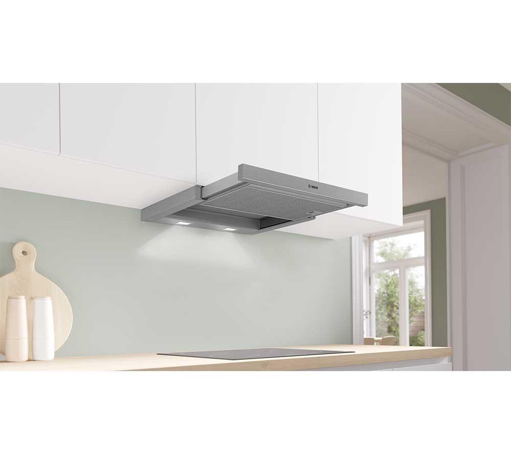BOSCH Series 2 DFM063W57B 60 cm Telescopic Cooker Hood - Silver Metallic image number 2 of 15