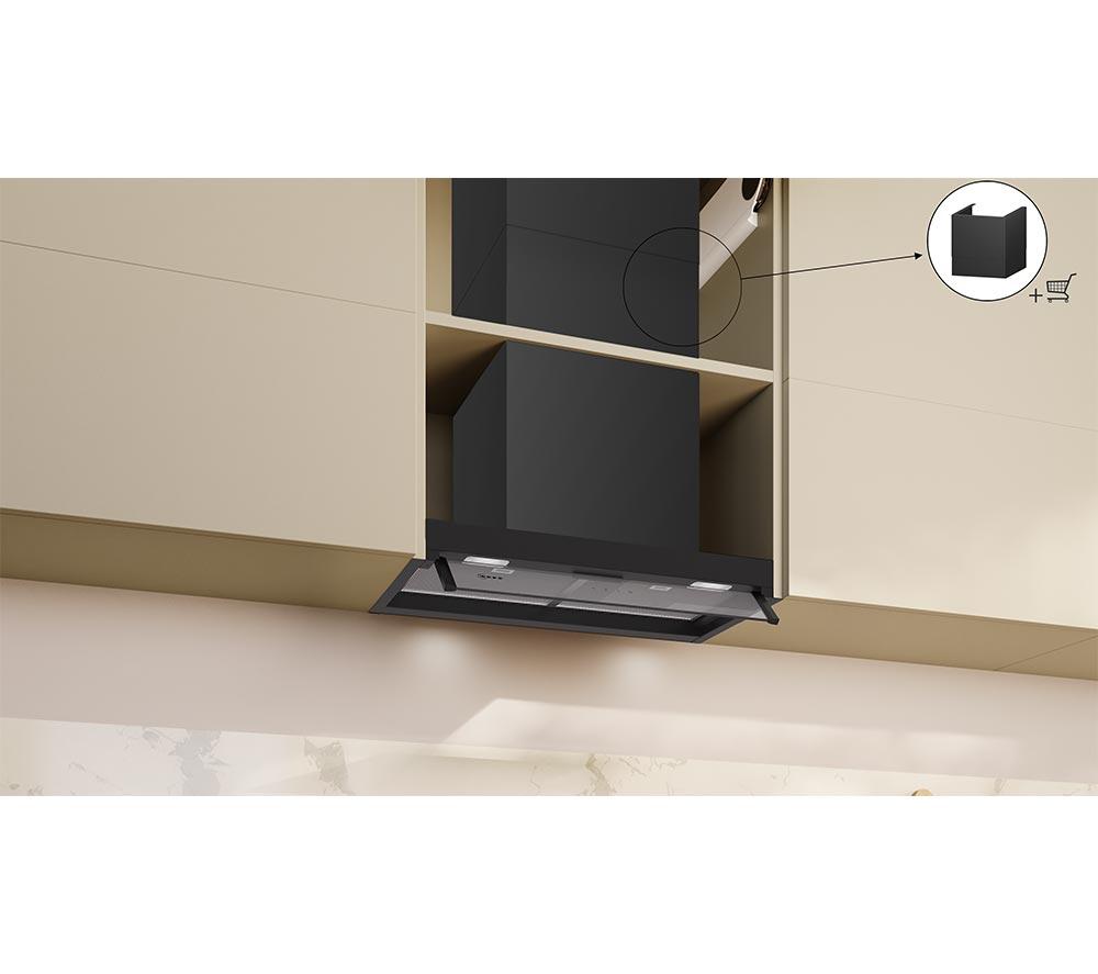 NEFF N50 D65XCC2S0B 60 cm Integrated Cooker Hood - Matte Black image number 7 of 20