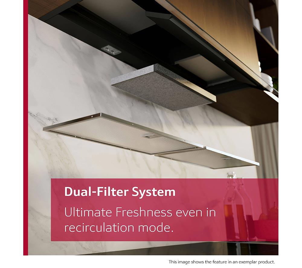 NEFF N50 D65XCC2S0B 60 cm Integrated Cooker Hood - Matte Black image number 11 of 20