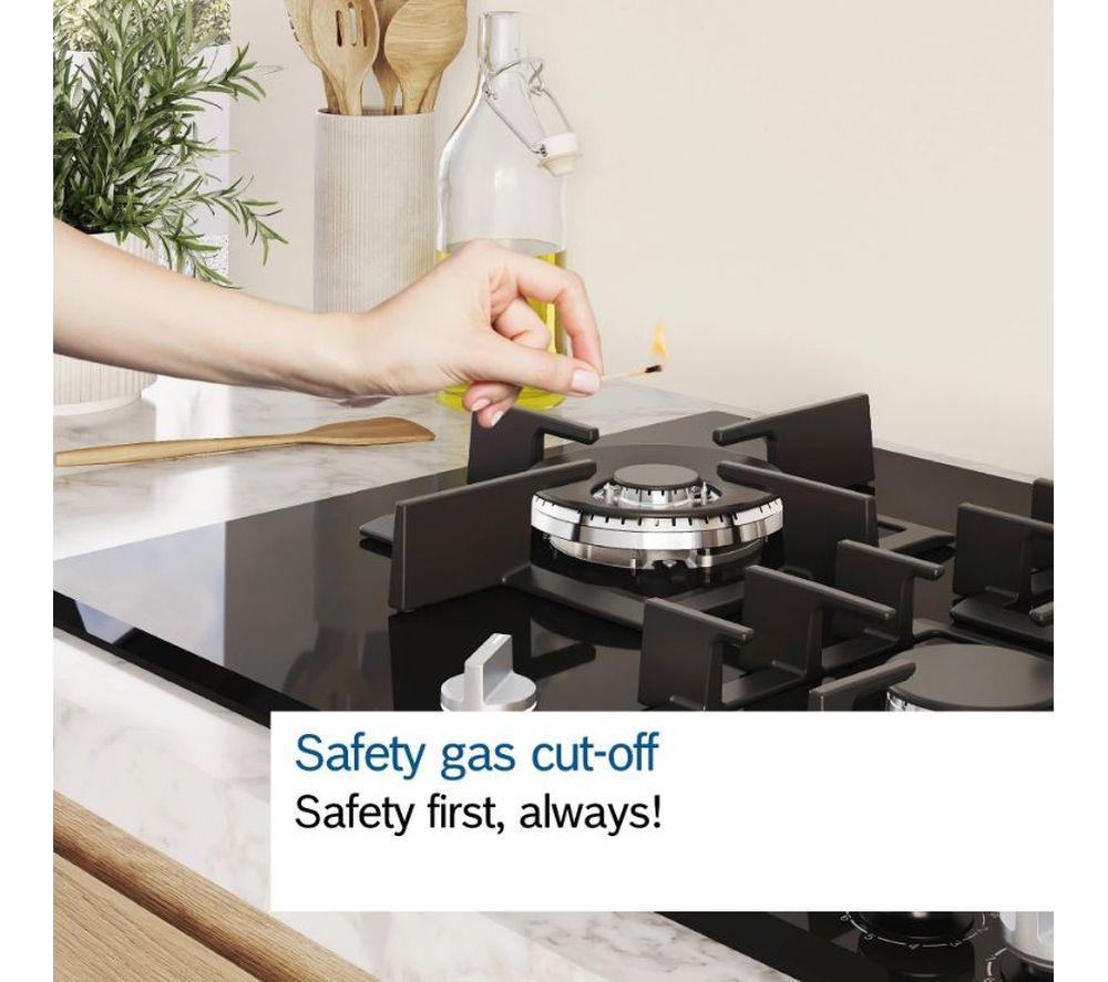 BOSCH Series 4 PGM7B5K90 75 cm Gas Hob - Stainless Steel image number 4 of 9