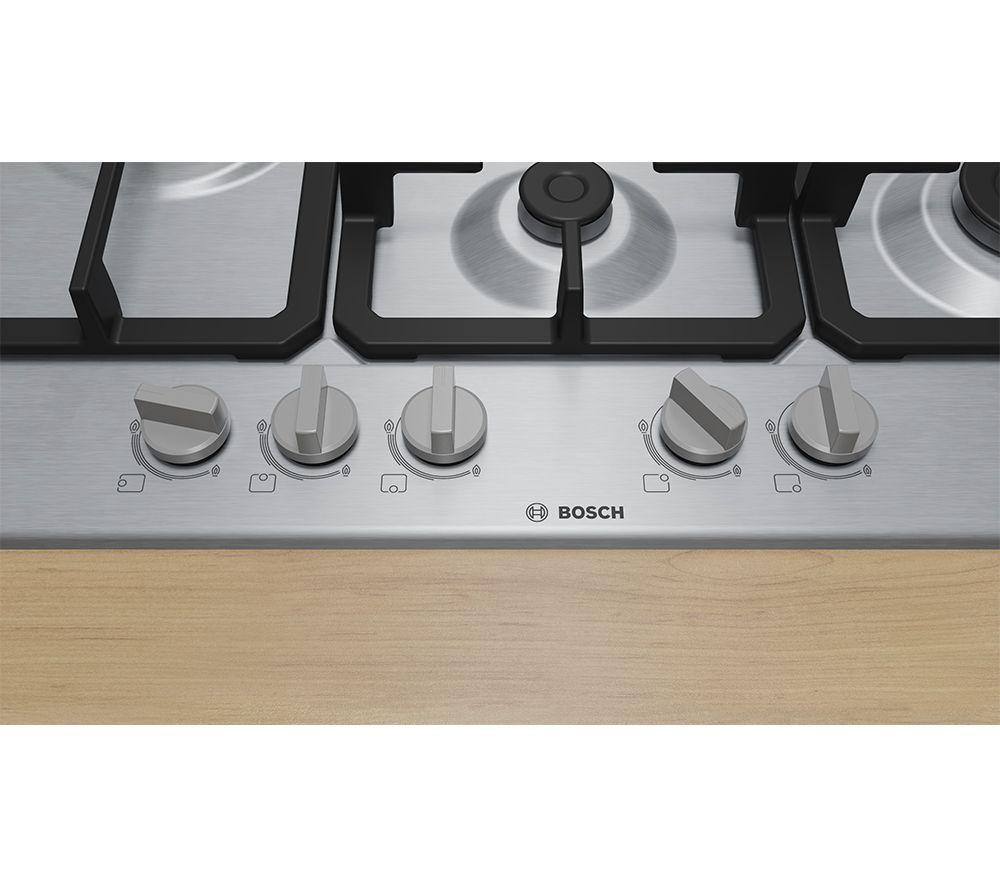 BOSCH Series 4 PGM7B5K90 75 cm Gas Hob - Stainless Steel image number 5 of 9