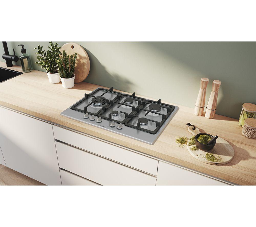 BOSCH Series 4 PGM7B5K90 75 cm Gas Hob - Stainless Steel image number 6 of 9