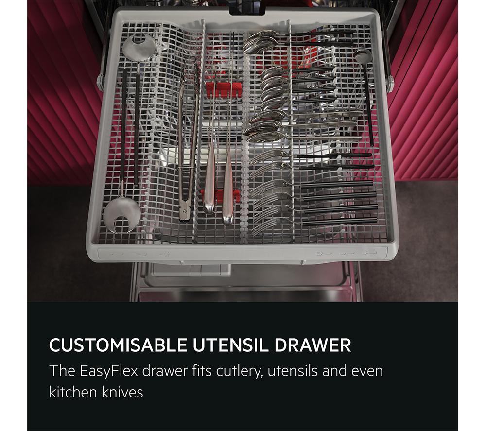 AEG GI6200B2TN Full-size Fully Integrated WiFi-enabled Dishwasher - White image number 7 of 10