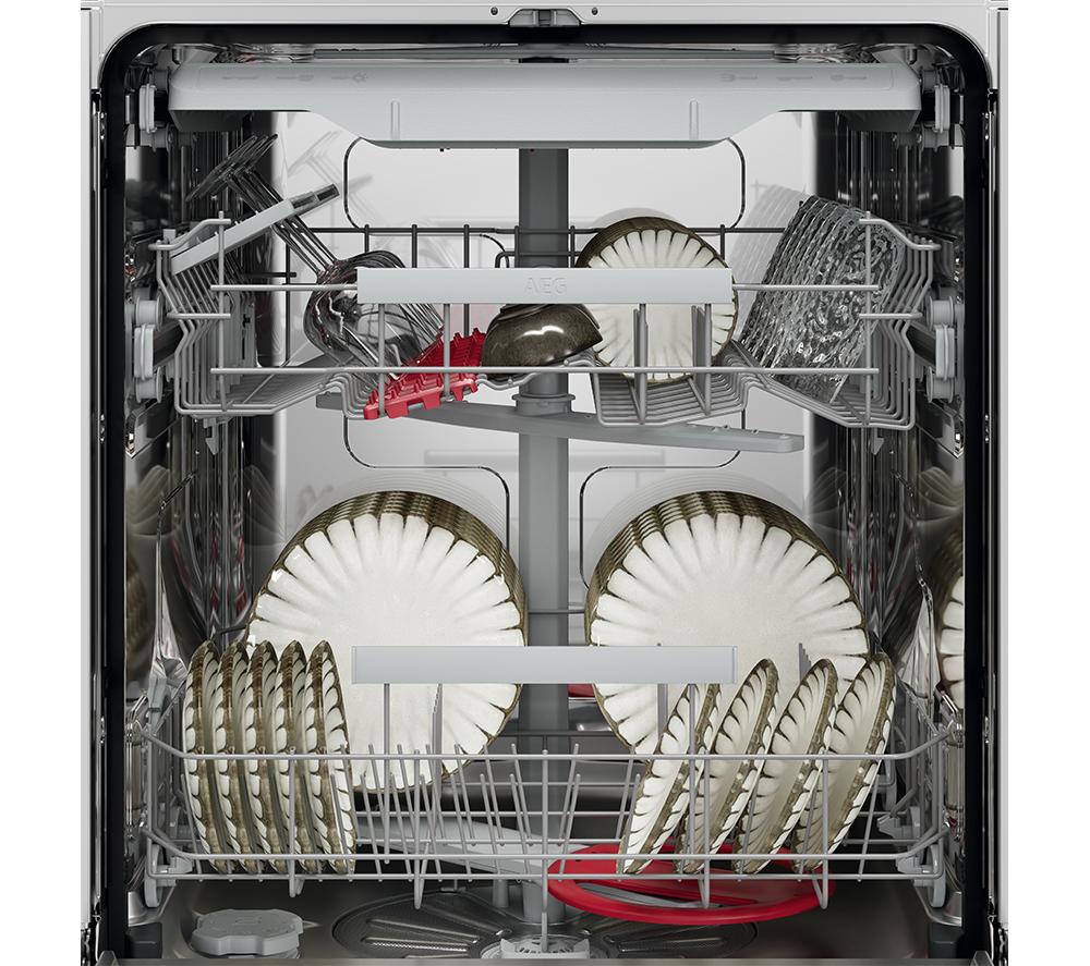 AEG GI6200B2TN Full-size Fully Integrated WiFi-enabled Dishwasher - White image number 8 of 10