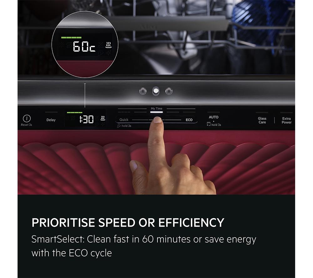 AEG GI6200B2TN Full-size Fully Integrated WiFi-enabled Dishwasher - White image number 9 of 10