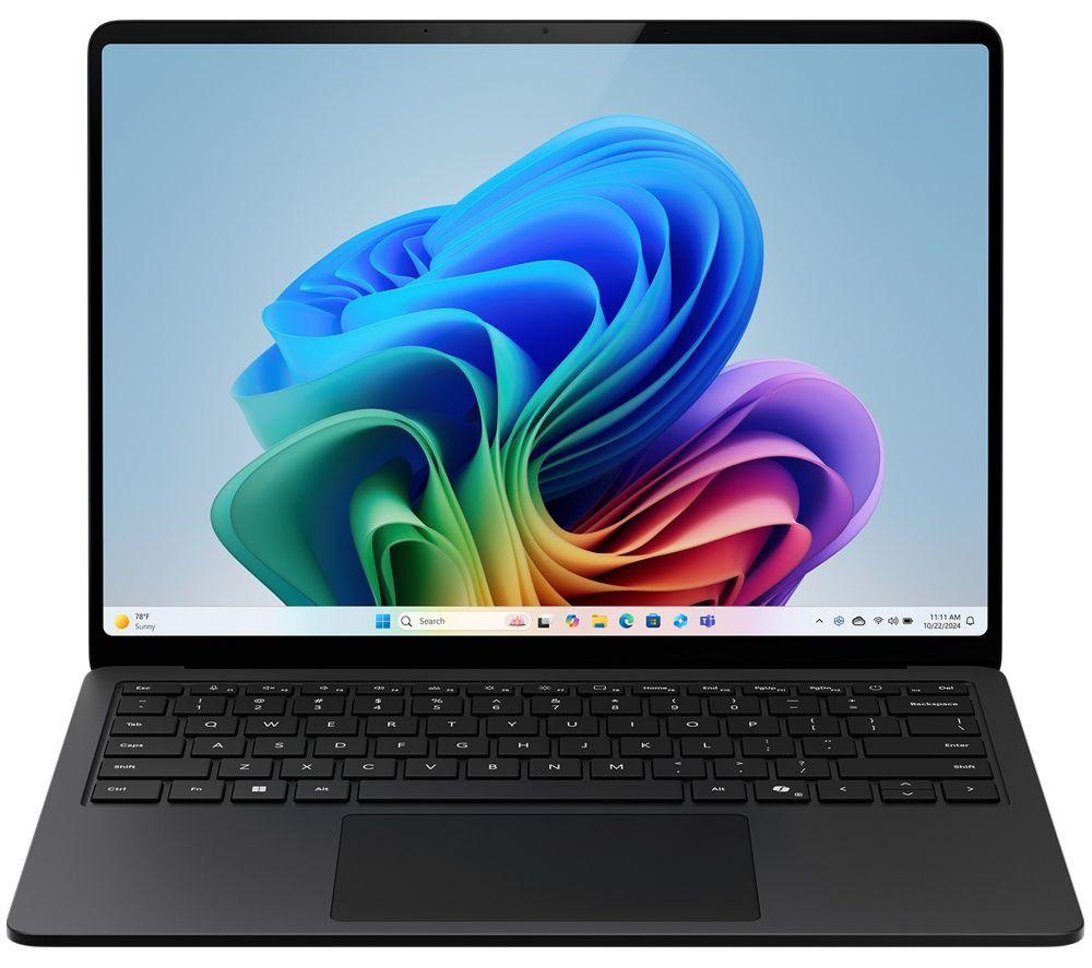 MICROSOFT Surface Laptop 13.8", Copilot+ PC - Snapdragon X2 Plus, 512 GB SSD, Black image number 2 of 18