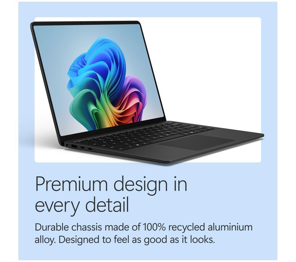 MICROSOFT Surface Laptop 13.8", Copilot+ PC - Snapdragon X2 Plus, 512 GB SSD, Black image number 11 of 18