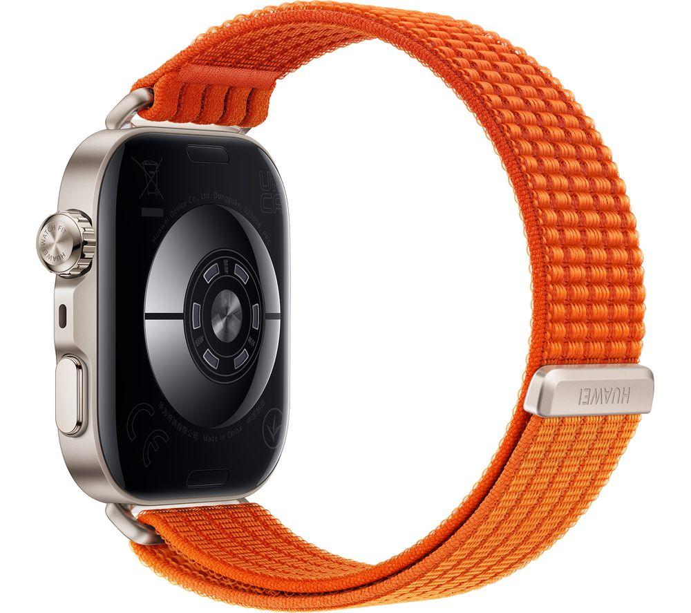 HUAWEI Watch Fit 5 Pro - Titanium Orange with Orange Woven Strap image number 2 of 13