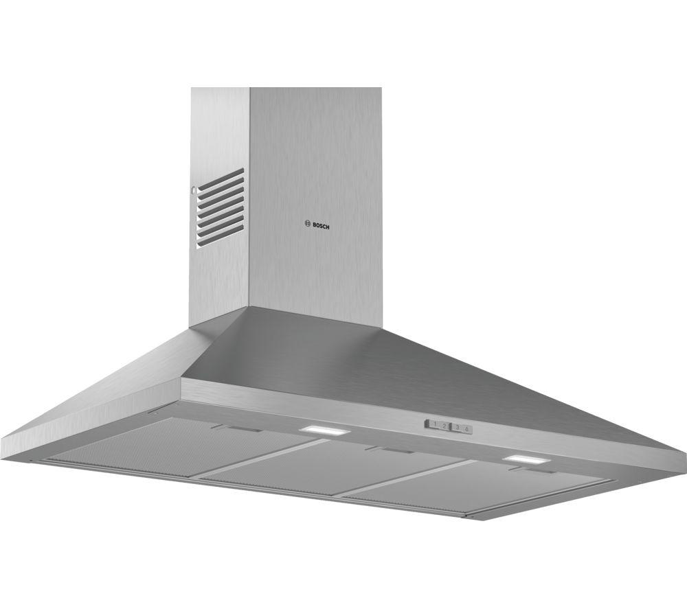 Bosch Series 2 Wall Mounted Cooker Hood 90Cm Stainless Steel White/Light Dwp94bc50b - Image 4