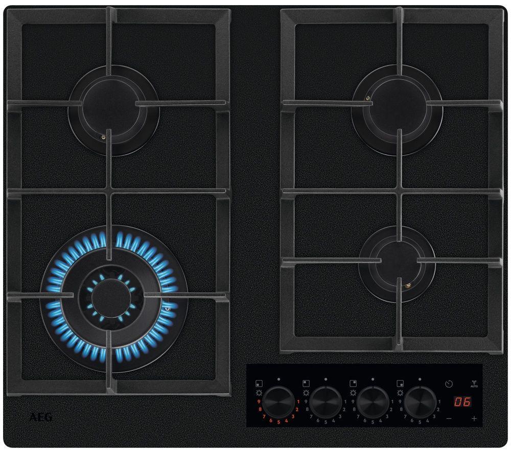 AEG HKB64341NL 60 cm Gas Hob - Matt Black