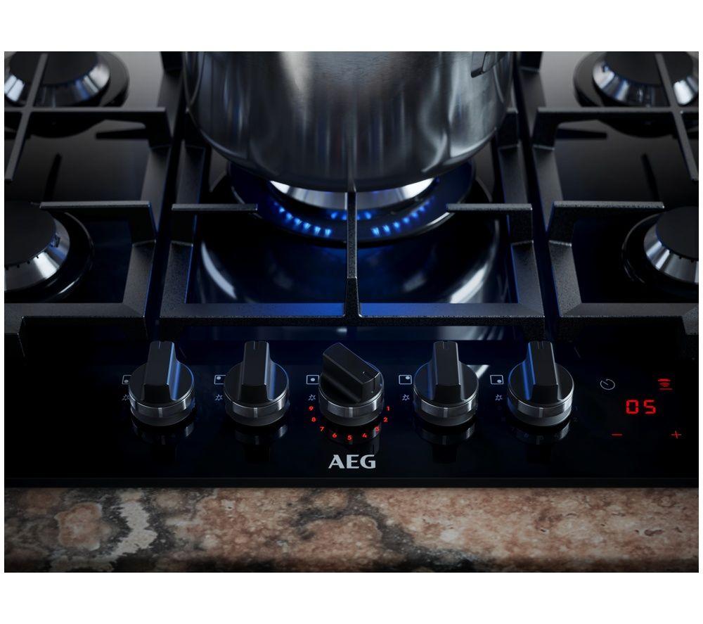 AEG HKB64341NL 60 cm Gas Hob - Matt Black image number 3 of 5