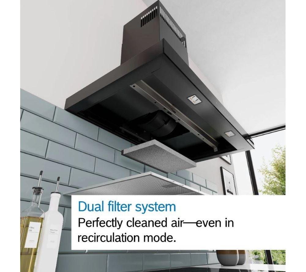 BOSCH Series 4 DWB65CC30B 60 cm Chimney Cooker Hood - Stainless Steel image number 3 of 5