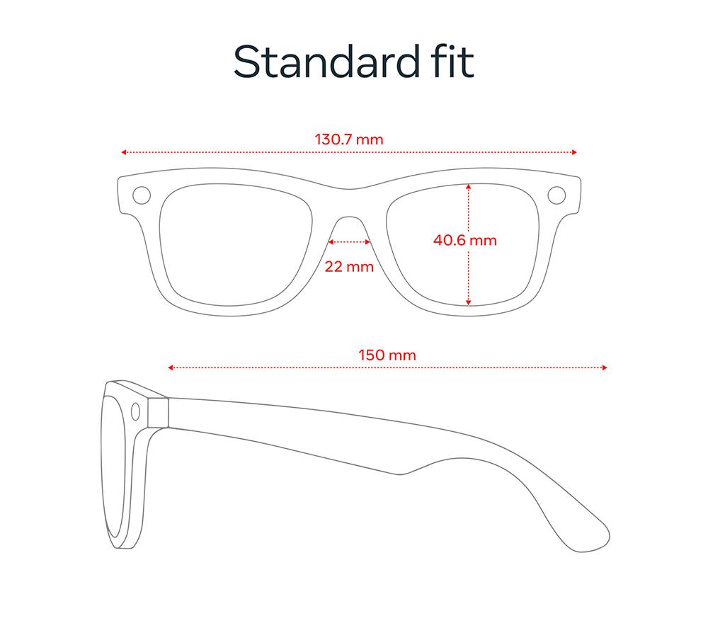 RAY-BAN META Wayfarer (Gen 2) Glasses - Shiny Transparent Grey with Clear to Sapphire Transitions Lenses image number 6 of 6