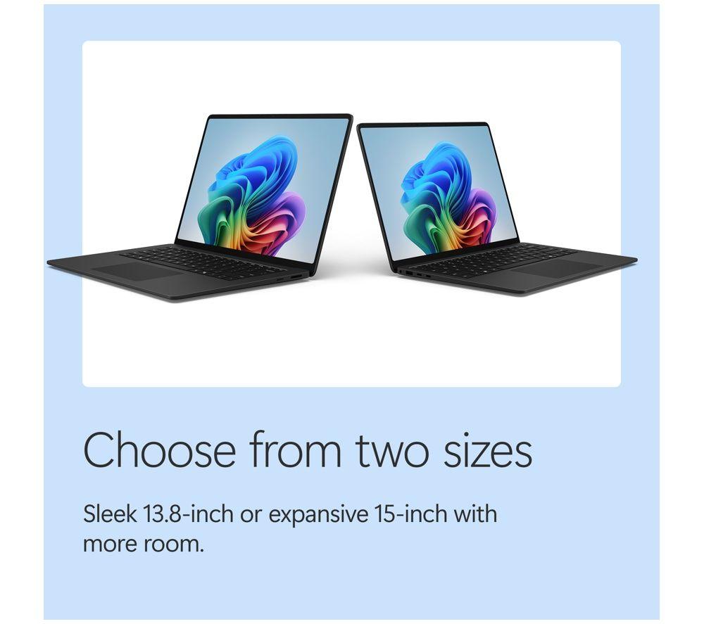 MICROSOFT Surface Laptop 15", Copilot+ PC - Snapdragon X2 Elite, 512 GB SSD, Black image number 12 of 17