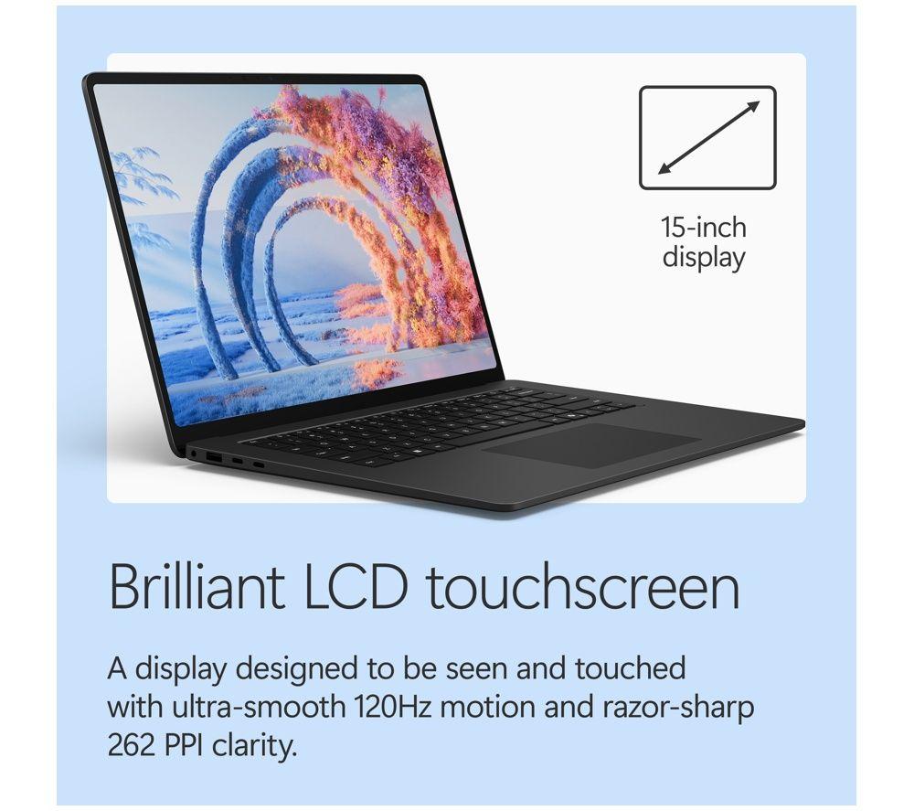 MICROSOFT Surface Laptop 15", Copilot+ PC - Snapdragon X2 Elite, 512 GB SSD, Black image number 16 of 17