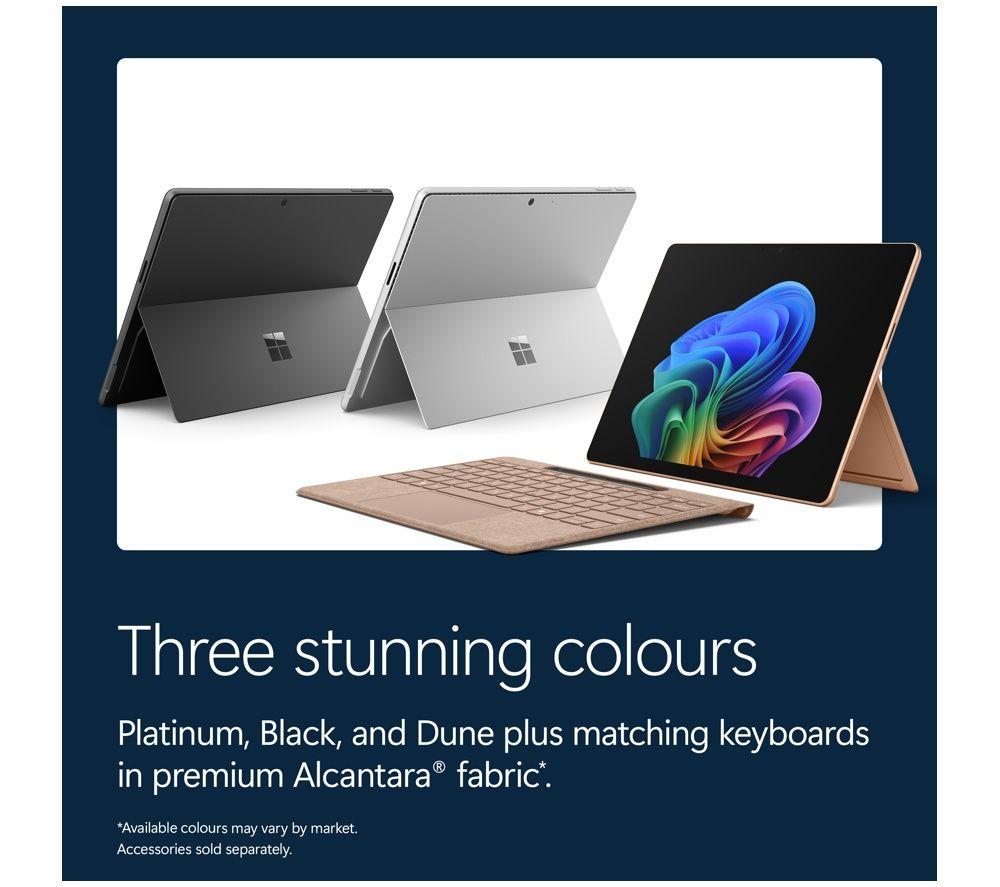 MICROSOFT Surface Pro 13", Copilot+ PC with keyboard - Snapdragon X2 Plus, 256 GB SSD, Platinum image number 11 of 19