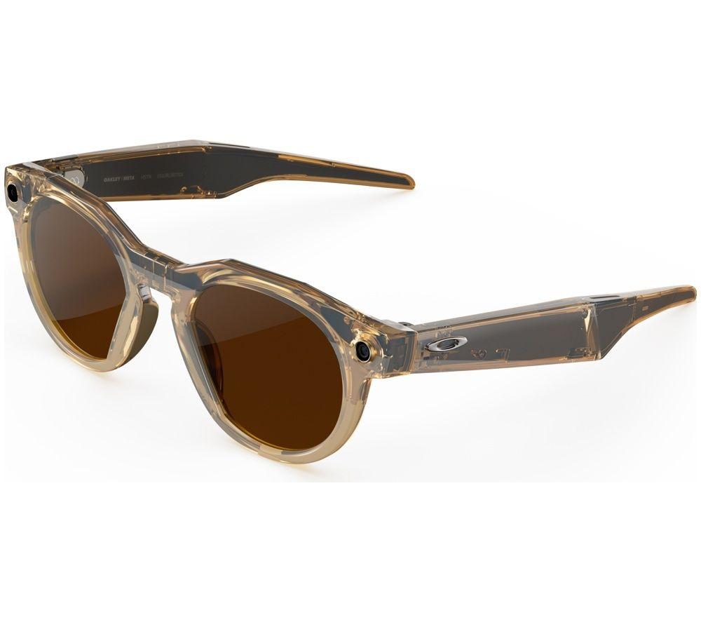 Oakley Meta Hstn Glasses - Curry With Clear To Brown Transitions