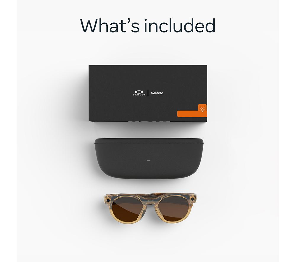 OAKLEY META HSTN Glasses - Curry with Clear to Brown Transitions image number 7 of 7