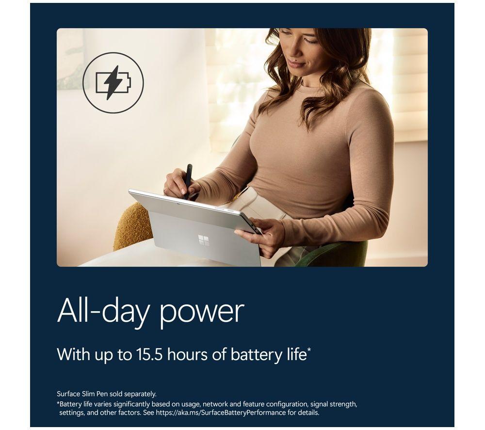 MICROSOFT Surface Pro 13", Copilot+ PC - Snapdragon X2 Plus, 512 GB SSD, Platinum image number 4 of 18