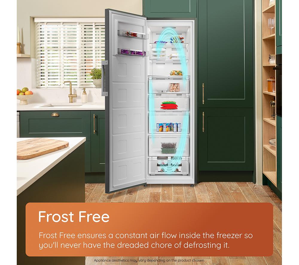 HOTPOINT Frost Free HPMFF 6312 XBR4UK Tall Freezer - Dark Inox image number 10 of 17