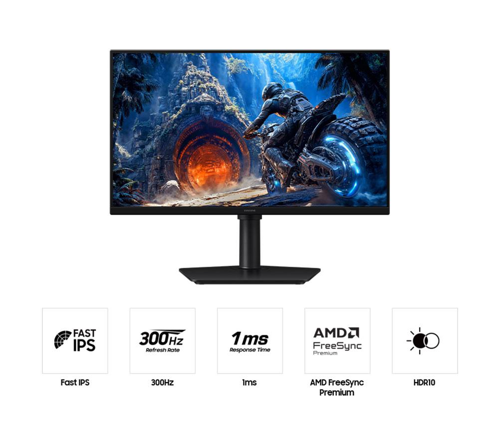 SAMSUNG Odyssey G4 LS25HG402EUXXU Full HD 25" IPS LCD Gaming Monitor - Black image number 2 of 18