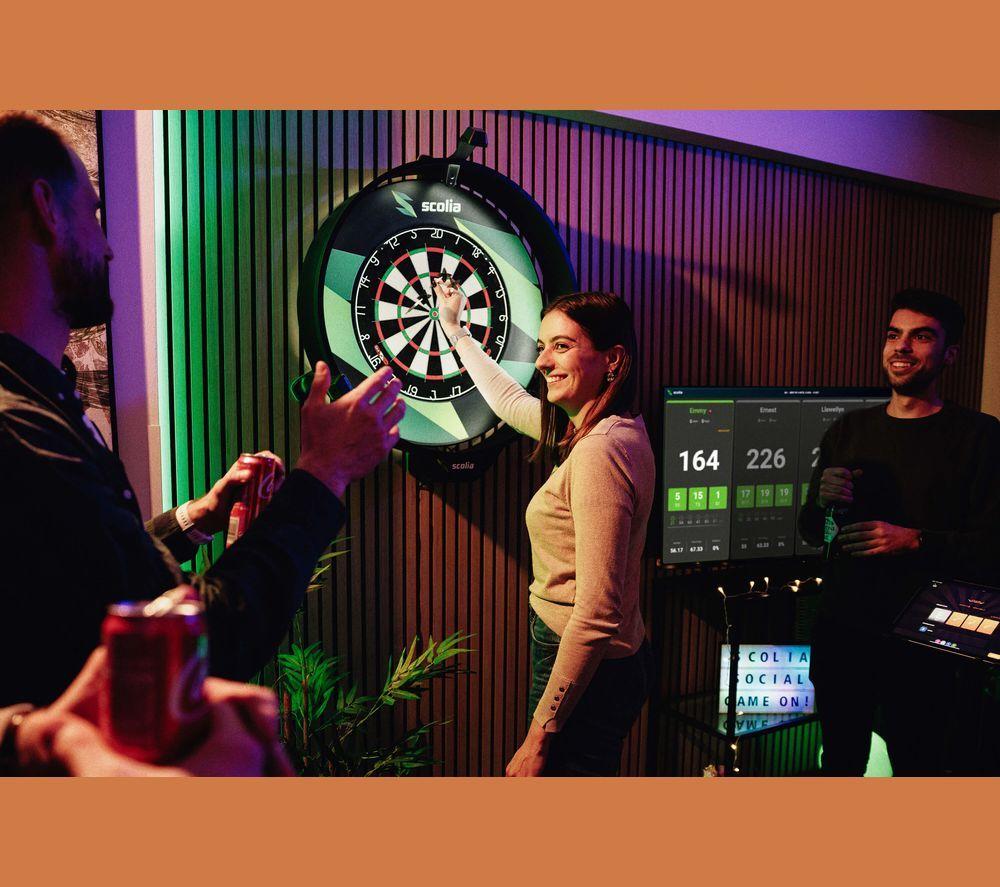 SCOLIA Home 2 Flex Smart Dartboard Auto Scoring System with Light Ring image number 2 of 12