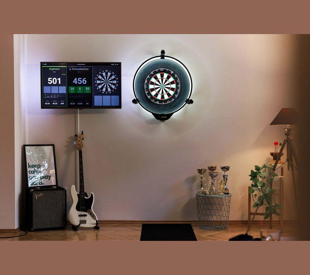 SCOLIA Home 2 Flex Smart Dartboard Auto Scoring System with Light Ring image number 3 of 12