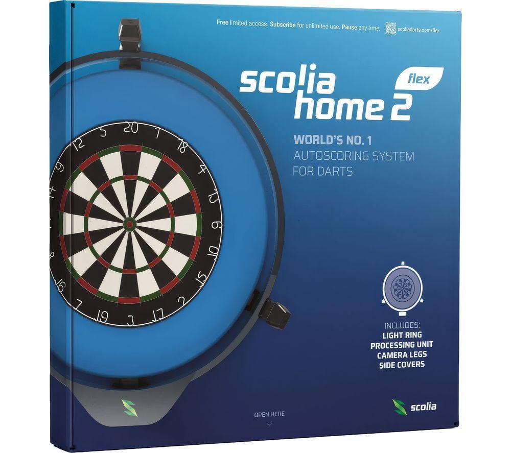 SCOLIA Home 2 Flex Smart Dartboard Auto Scoring System with Light Ring image number 11 of 12