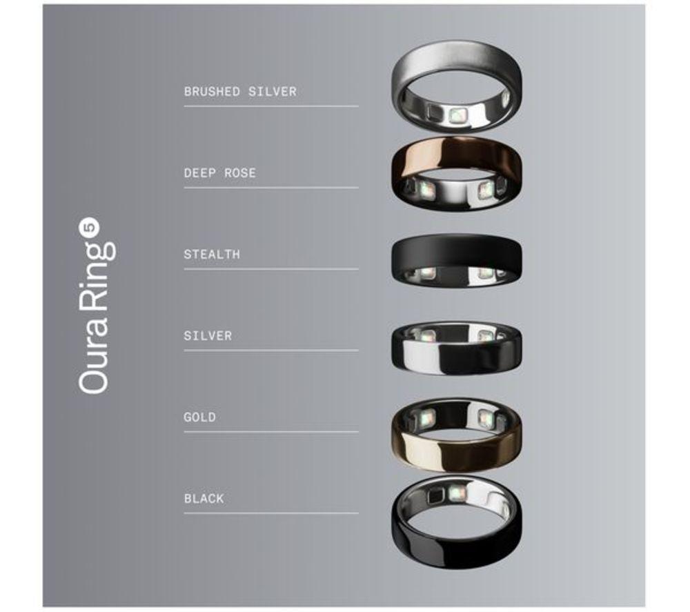 OURA Ring 5 - Brushed Silver, Size 12 image number 7 of 8