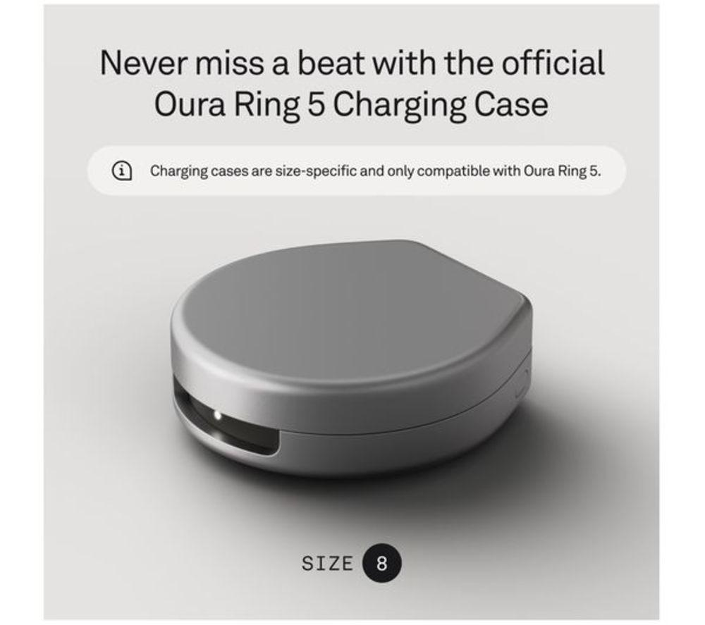 OURA Ring 5 Wireless Charging Case - Size 8 image number 2 of 6