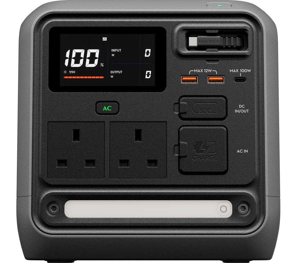 Dji Power 1000 Mini Portable Power Station, Black