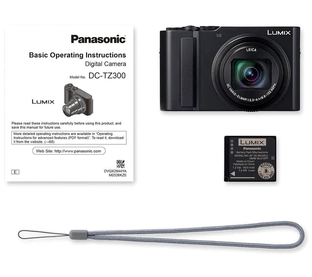 PANASONIC Lumix DC-TZ300 Compact Digital Camera - Black image number 3 of 10