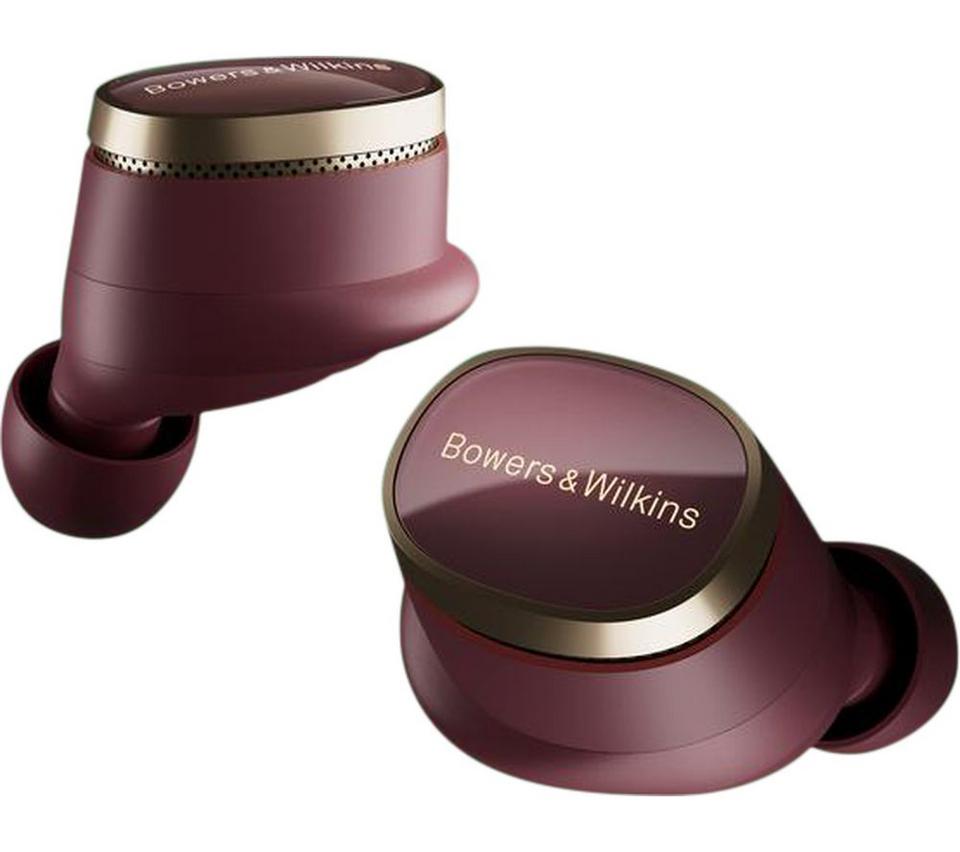 BOWERS&WILKINS Pi8 Wireless Bluetooth Noise-Cancelling Earbuds - Dark Burgundy