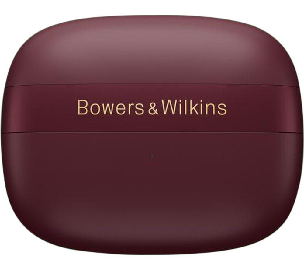 BOWERS&WILKINS Pi8 Wireless Bluetooth Noise-Cancelling Earbuds - Dark Burgundy image number 4 of 4