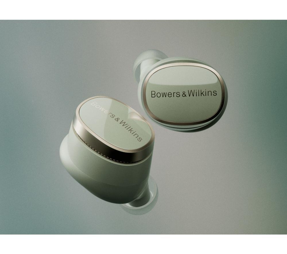 BOWERS&WILKINS Pi8 Wireless Bluetooth Noise-Cancelling Earbuds - Jade Green image number 3 of 3