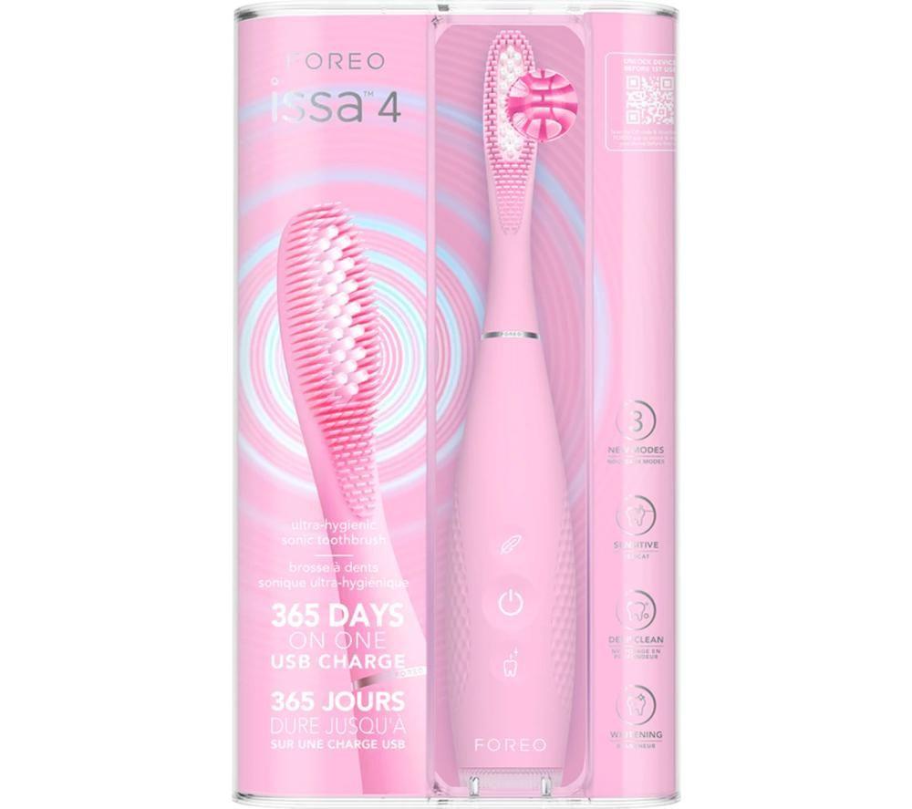 FOREO ISSA 4 Electric Toothbrush - Pearl Pink image number 2 of 4
