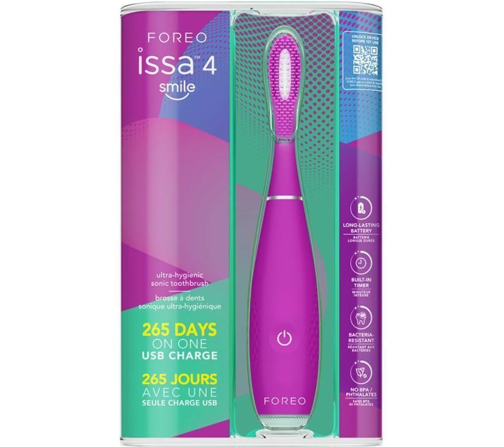 FOREO ISSA 4 Smile Electric Toothbrush - Enchanted Violet image number 3 of 4