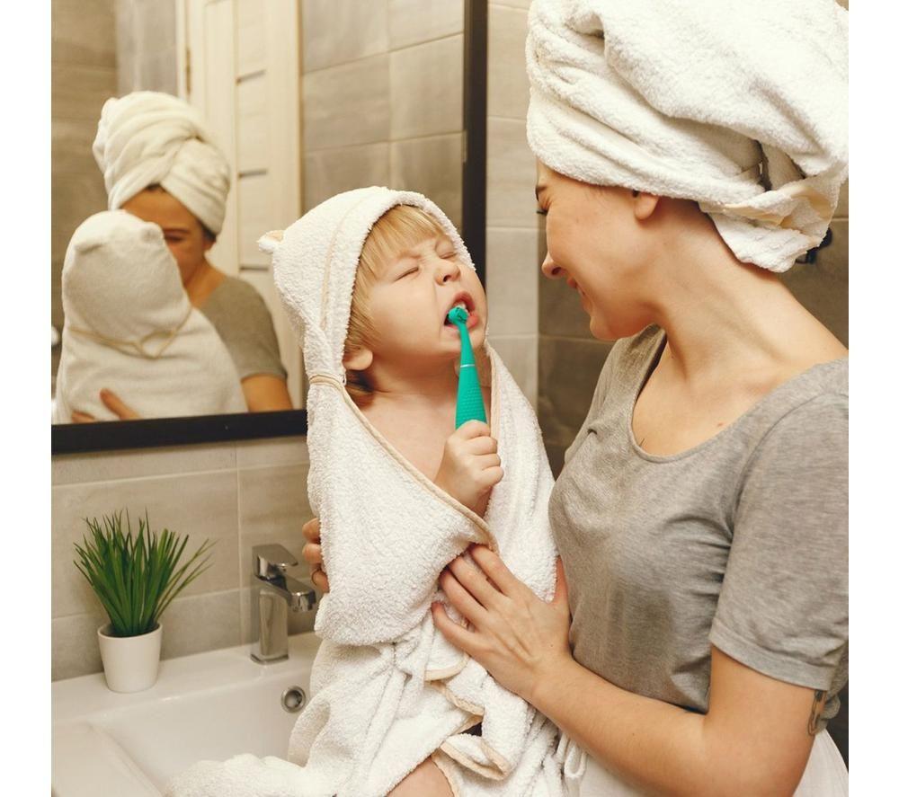 FOREO ISSA 4 Baby Electric Toothbrush - Kiwi Green image number 3 of 3