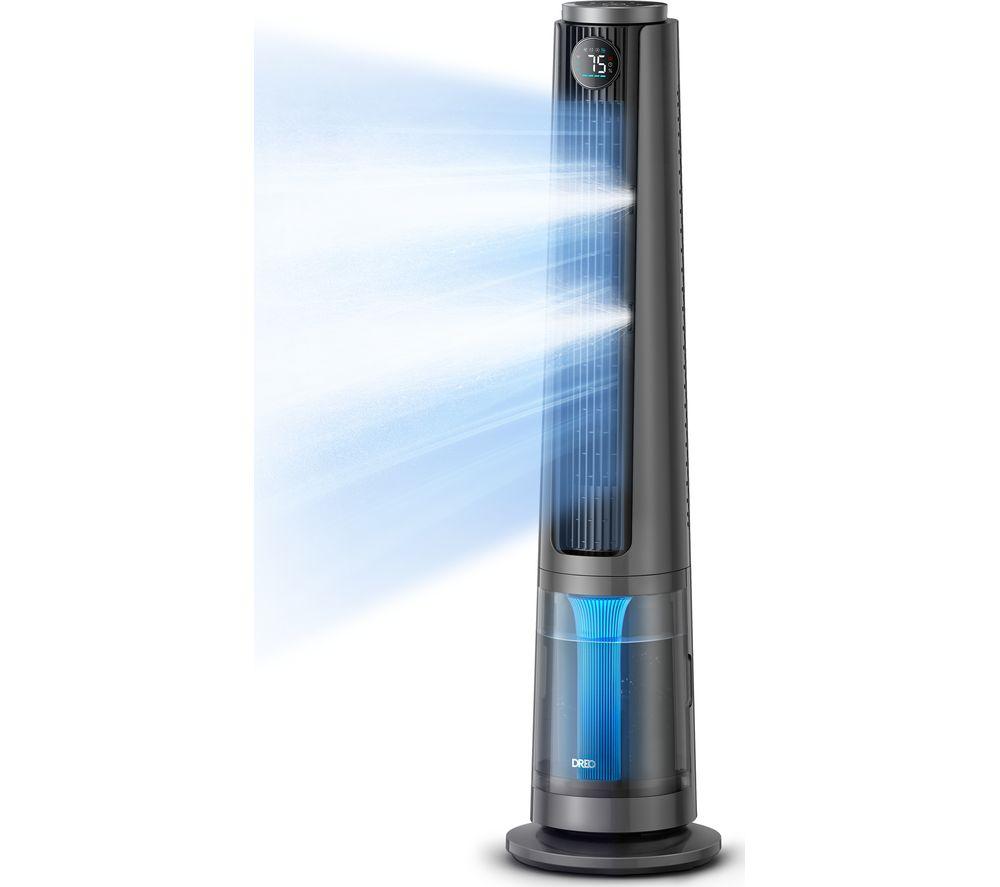 DREO TurboCool 765S Smart Tower Fan - Grey & Black image number 9 of 9