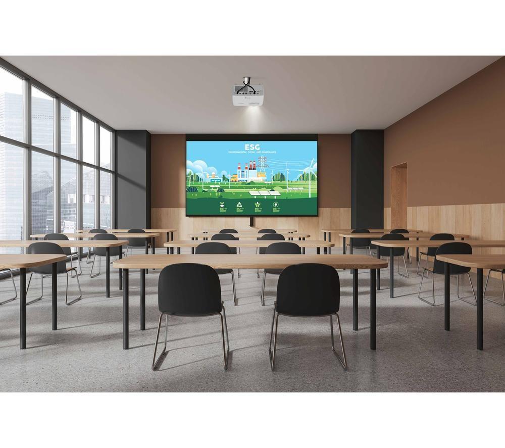 OPTOMA HZ151X Long Throw Full HD Home Cinema Projector - White image number 6 of 12