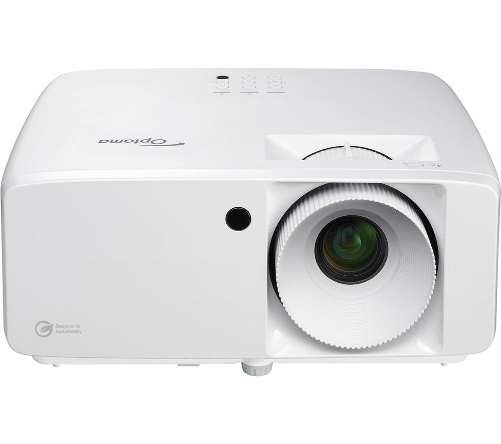 OPTOMA HZ151X Long Throw Full HD Home Cinema Projector - White image number 8 of 12