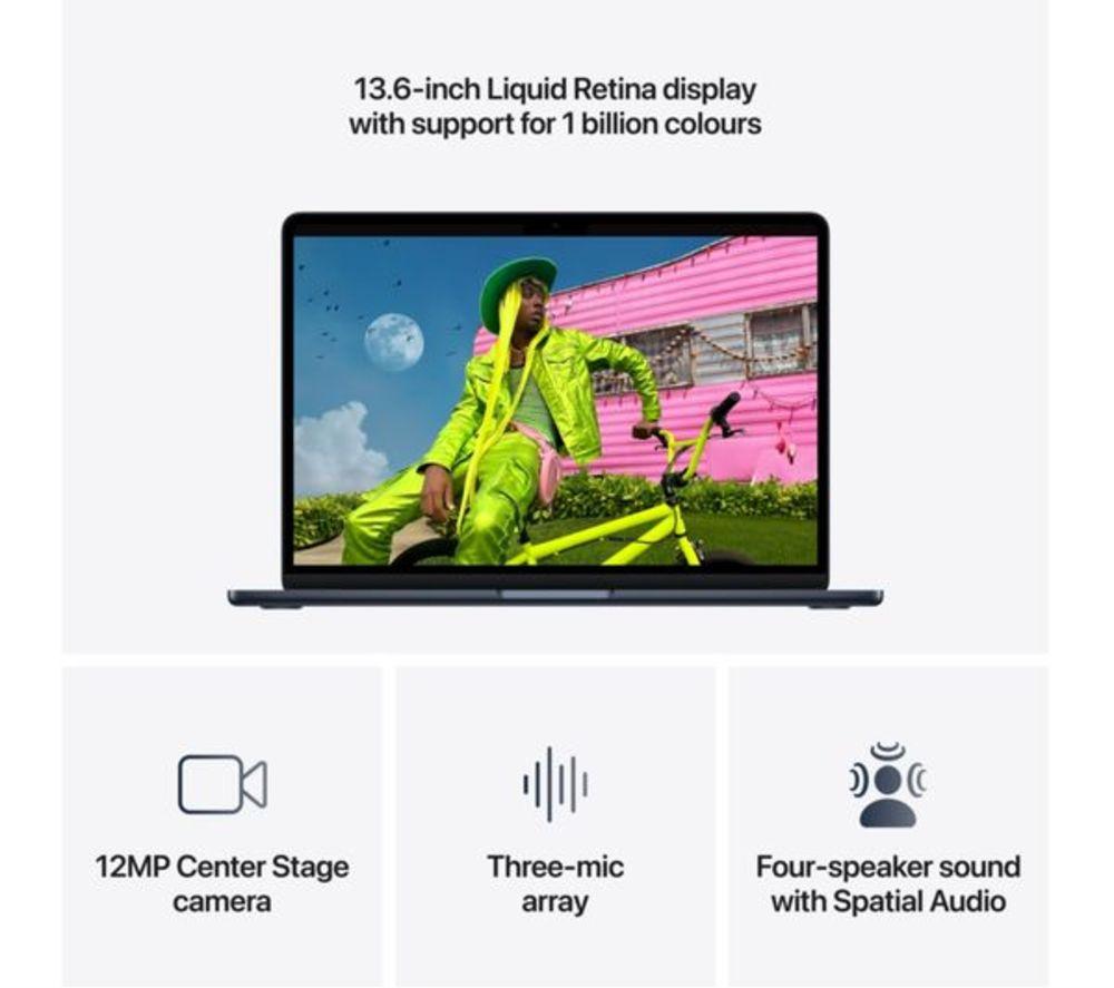 APPLE Refurbished MacBook Air 13.6" (2026) - M5, 512 GB SSD, RAM 16 GB, Midnight (Excellent Condition) image number 5 of 10