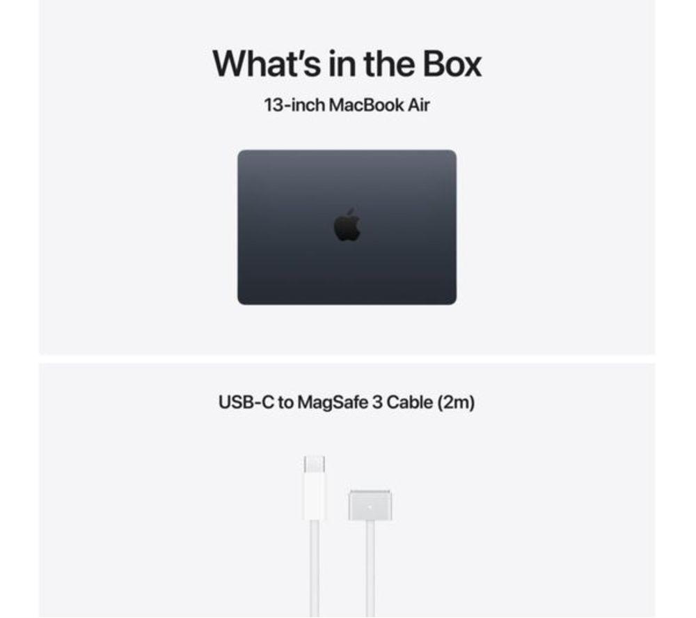 APPLE Refurbished MacBook Air 13.6" (2026) - M5, 512 GB SSD, RAM 16 GB, Midnight (Excellent Condition) image number 9 of 10
