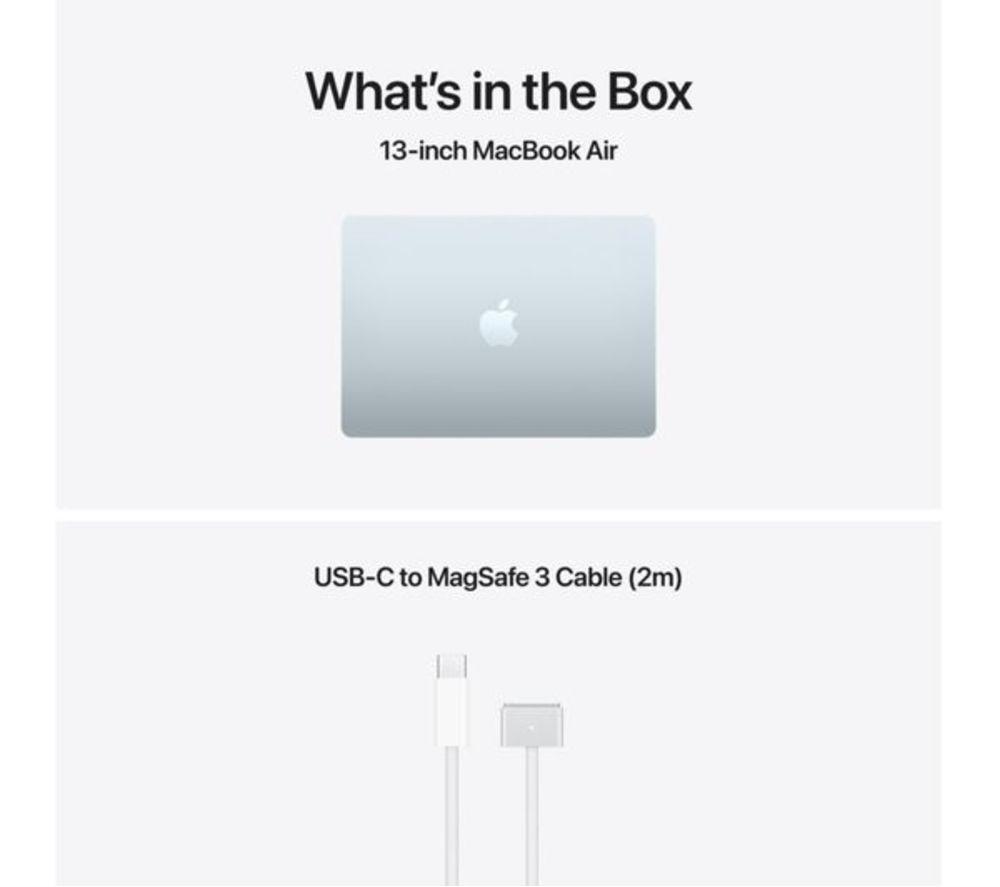 APPLE Refurbished MacBook Air 13.6" (2026) - M5, 512 GB SSD, RAM 16 GB, Sky Blue (Excellent Condition) image number 9 of 10