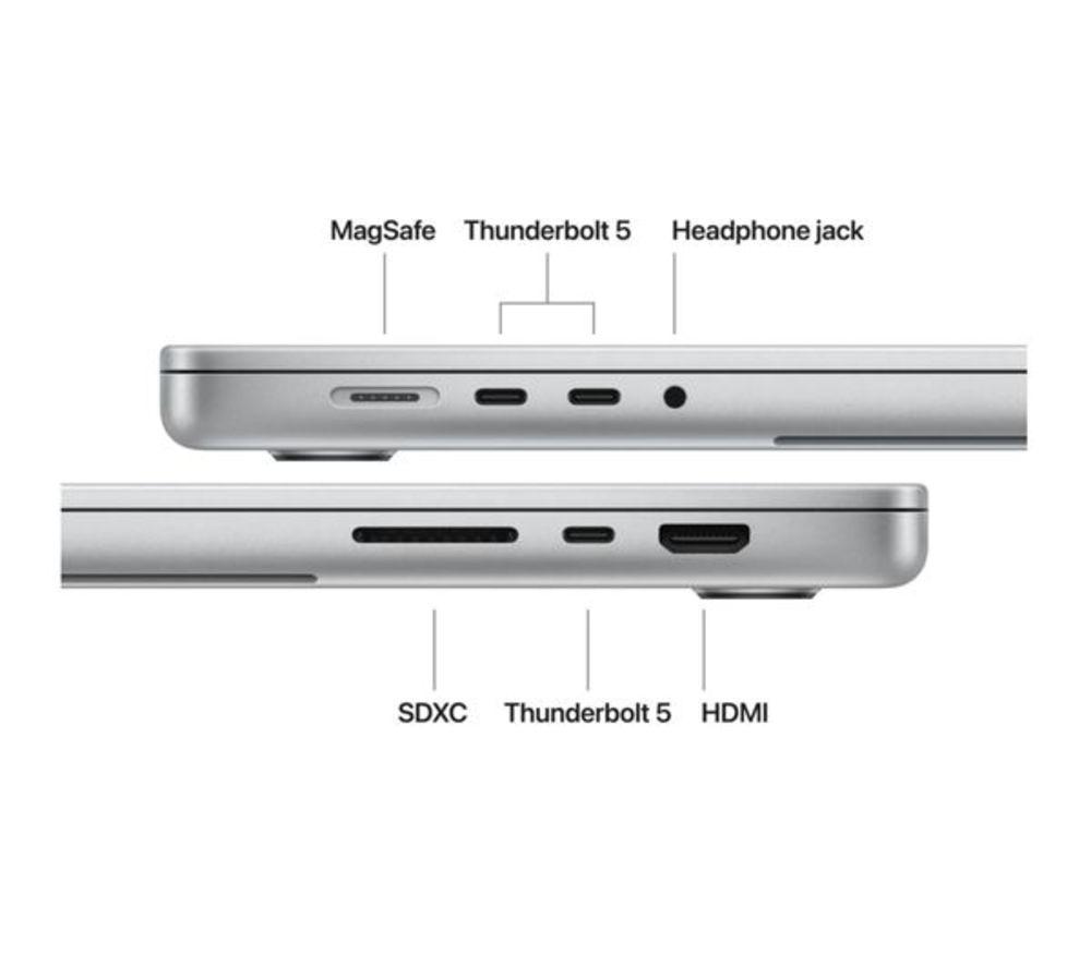 APPLE Refurbished MacBook Pro 16" (2026) - M5 Max, 2 TB SSD, RAM 36 GB, Silver (Excellent Condition) image number 7 of 10