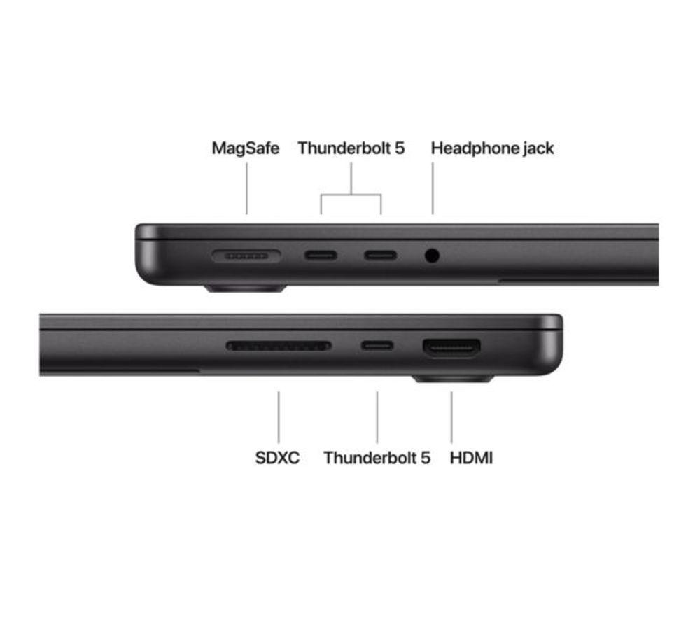 APPLE Refurbished MacBook Pro 14" (2026) - M5 Pro, 1 TB SSD, RAM 24 GB, Space Black (Excellent Condition) image number 8 of 10