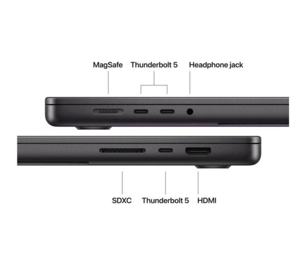 APPLE Refurbished MacBook Pro 16" (2026) - M5 Max, 2 TB SSD, RAM 48 GB, Space Black (Excellent Condition) image number 8 of 10